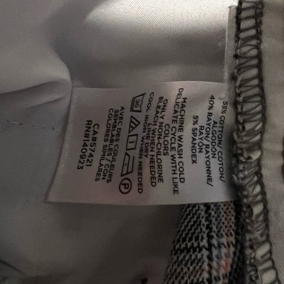 LOFT Skinny Plaid Pant - Picture 7 of 11